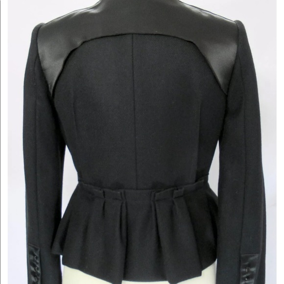 BGBGmaxazria black peplum military style jacket Medium - Picture 3 of 16